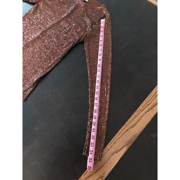 Free People Intimately Gold Rush Long Sleeve Top - Extra Small - Picture 8 of 12